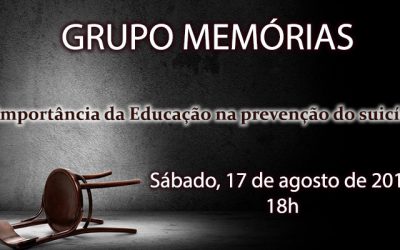 Roda de Conversa: Grupo de Memórias de Um Suicida apresenta a importância da Educação na prevenção do suicídio